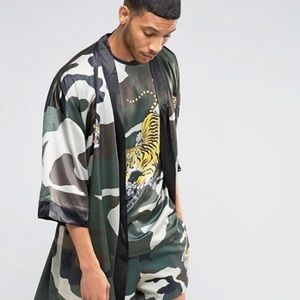 Jaded London Camo Souvenir Kimono